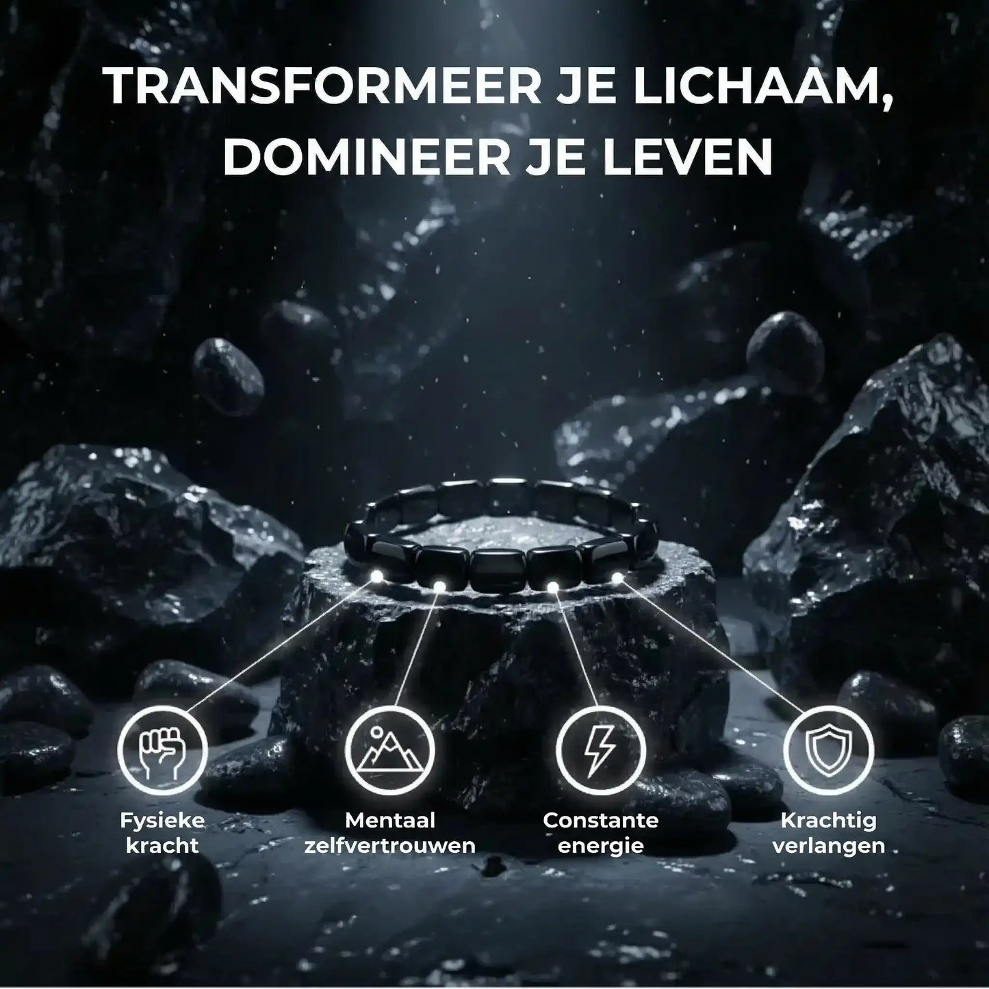 Bransoletka z hematytu Hermiosa