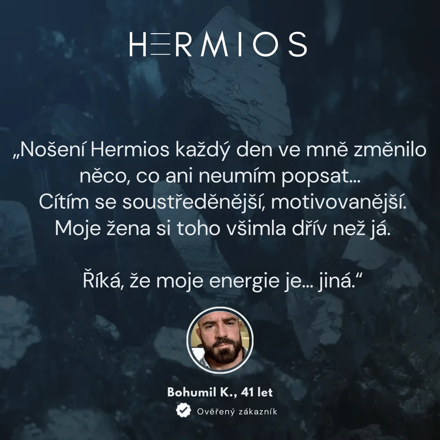 Hermios – Hematite Ring • Christmas Sale: -60%